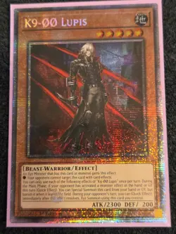 Yugioh K9 - 00 Lupis JUSH-EN034 1st Edition Starlight Rare NM - Image 1