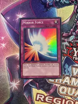 (YBL) YuGiOh Mirror Force YS13-ENV14 1st Edition Super Rare LP - Image 1
