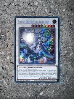 Yugioh TCG Diabell, Queen of the White Forest INFO-EN040 Secret Rare 1st Ed NM-M - Image 3