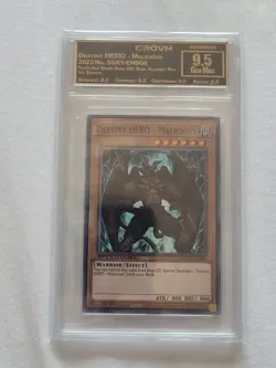 Yugioh! Destiny HERO - Malicious SGX1-ENB08 Speed Duel Common 1st Ed Mint 9.5 - Image 1