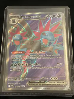 Hydreigon EX 161/086 White Flare Ultra Rare Pokemon Card NM English - Image 1