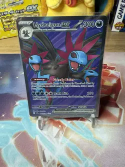Hydreigon EX 161/086 White Flare Ultra Rare Pokemon Card NM English - Image 1