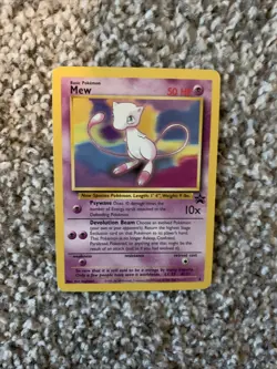 Pokemon Card 1999-2000 Vintage Rare -- Mew Promo #8 WOTC Black Star - Image 1