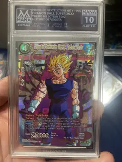 Dragon Ball Super Card Prince of Destruction Vegeta BT11-066 Graded 10 - Image 1