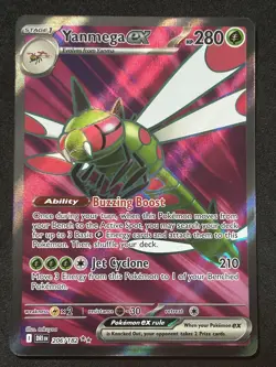 Yanmega EX 206/182- Full Art Rare Destined Rivals English Pokemon TCG Card - M - Image 1