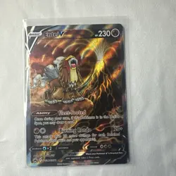 Entei V GG36/GG70 Crown Zenith Galarian Gallery Holo Pokemon TCG Card NM - Image 1