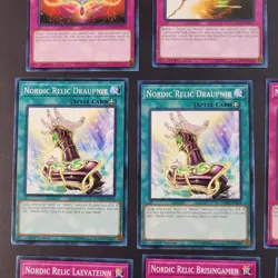 Yugioh TCG - 8x Nordic Relic Card Lot - 1st Ed - LEHD - LP/NM - Spell, Trap 2018 - Image 4