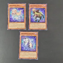 Yugioh TCG - 3x Ghostrick Card Lot - PRIO-EN022 - LP/NM - 1st Collection - 2015 - Image 2