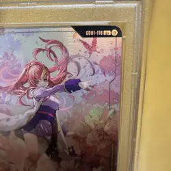 PSA9 Gundam Card Game Limited Box Ver.β GD01-118 U+ Lacus Clyne Parallel FOIL - Image 4