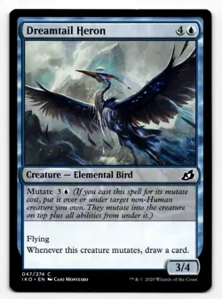 MTG Magic the Gathering Dreamtail Heron (47/274) Ikoria Lair of Behemoths NM - Image 1