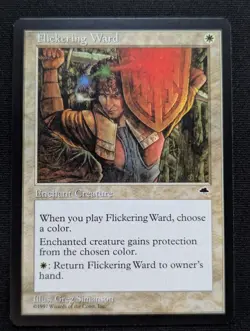 Flickering Ward - Tempest - NM - MTG - Magic the Gathering - Enchant - Image 1
