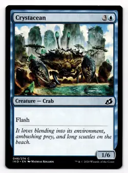 MTG Ikoria Lair of Behemoths 046 Crystacean Crab Magic the Gathering - Image 1