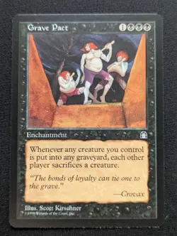 Grave Pact - Stronghold - NM - MTG - Magic the Gathering - Black - Enchant - Image 1