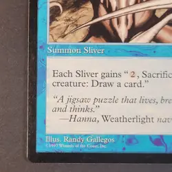 MTG - 1x Mnemonic Sliver- Tempest - Light Play LP - Vintage Blue Uncommon, Magic - Image 3