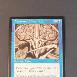 MTG - 1x Mnemonic Sliver- Tempest - Light Play LP - Vintage Blue Uncommon, Magic - Image 5