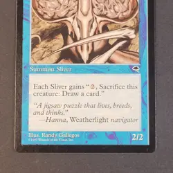 MTG - 1x Mnemonic Sliver- Tempest - Light Play LP - Vintage Blue Uncommon, Magic - Image 4