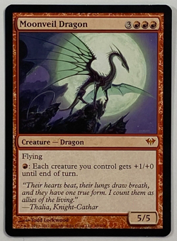 MTG - 1x Moonveil Dragon - Dark Ascension - NM - Red - Mythic - Magic #99 - Image 1