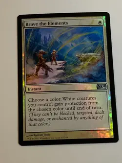 MTG - 1x Brave the Elements - Core Set 2014 - NM Foil White Magic the Gathering - Image 3