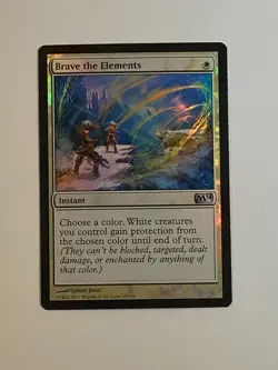 MTG - 1x Brave the Elements - Core Set 2014 - NM Foil White Magic the Gathering - Image 5