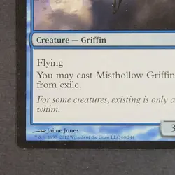MTG - 1x Misthollow Griffin - Avacyn Restored - NM/LP - Mythic Blue - Magic #68 - Image 3