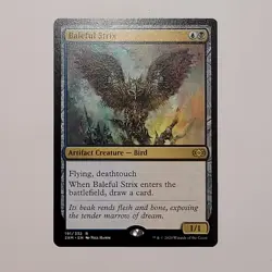 MTG - Baleful Strix - Double Masters - NM - Rare - Magic 2XM - 191/332 - Dimir - Image 2