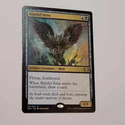 MTG - Baleful Strix - Double Masters - NM - Rare - Magic 2XM - 191/332 - Dimir - Image 3