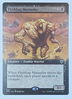 MTG - 1x Fleshbag Marauder - Commander Legends - NM - Extended Art - Magic 2020 - Image 1