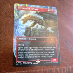 Terror Of The Peaks Promo 0001 NM MTG Magic Spotlight Borderless - Image 1