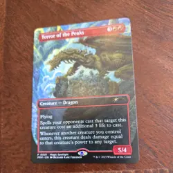 Terror Of The Peaks Promo 0001 NM MTG Magic Spotlight Borderless - Image 2