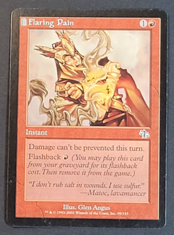 MTG - 1x Flaring Pain - Judgment - LP, Vintage - Red - Magic The Gathering - #89 - Image 1