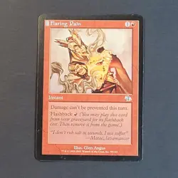 MTG - 1x Flaring Pain - Judgment - LP, Vintage - Red - Magic The Gathering - #89 - Image 2
