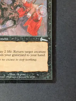 MTG - 1x Phyrexian Reclamtion - Urza's Legacy - NM/LP - Vintage Uncommon Magic - Image 4