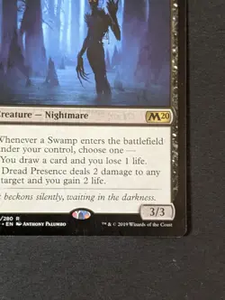MTG - 1x Dread Presence - Core Set 220 - NM/LP - Magic The Gathering - #113 - Image 4