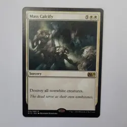 MTG - 1x Mass Calcify - Magic 2015 Core Set - NM Rare White Magic The Gathering - Image 5