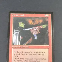 MTG - Orc General - The Dark - NM - Vintage - Magic The Gathering - SGC18 1994 - Image 4