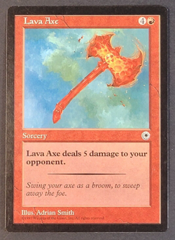 MTG - 1x Lava Axe - Portal - NM/LP - Vintage - Red - Magic the Gathering CCG - Image 1