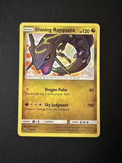 Pokemon TCG Shining Legends Set Shining Rayquaza Holo NM - Image 1