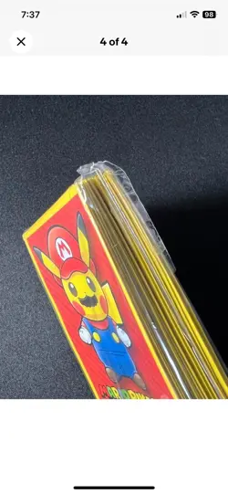 Mario Pikachu 64 Sleeves Japanese Pokemon Center Exclusive Sealed - Image 2