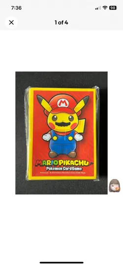 Mario Pikachu 64 Sleeves Japanese Pokemon Center Exclusive Sealed - Image 4