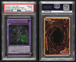 Supreme Arcanite Magician 1st Ed. YuGiOh Starstrike Blast PSA 9 MINT 2010 s7f - Image 3