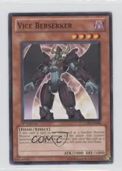 Vice Berserker 1st Ed. YuGiOh Starstrike Blast #STBL-EN008 2010 0b5 - Image 1