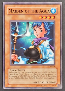 Yugioh TCG - Maiden of the Aqua - PGD-008 - LP - Unlimited Ed. - Vintage - 2003 - Image 1