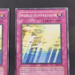 Yugioh TCG - 2x World Suppression - PSV-020 - LP/NM - Unlimited Ed Vintage 2002 - Image 4