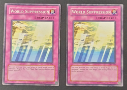 Yugioh TCG - 2x World Suppression - PSV-020 - LP/NM - Unlimited Ed Vintage 2002 - Image 1