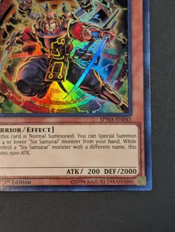Yugioh TCG - 1x Legendary Six Samurai Mizuho - SPWA-EN045 NM/LP 1st Super Rare - Image 4