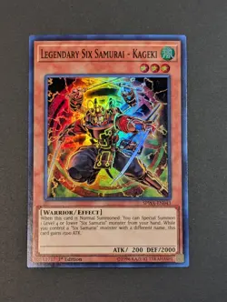 Yugioh TCG - 1x Legendary Six Samurai Mizuho - SPWA-EN045 NM/LP 1st Super Rare - Image 5