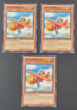 Yugioh - 3x Goblindbergh - YS13-EN015 + SP13-EN005 - NM/LP 1st - Monster - 2013 - Image 1