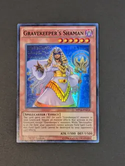 Yugioh TCG - 1x Gravekeeper's Shaman - MP14-EN214 - NM/LP - 1st Super Rare 2014 - Image 4