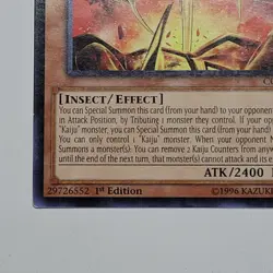 Yugioh - 1x Kumongous, The Sticky String Kaiju - CORE-EN088 - LP - 1st Ed - 2015 - Image 3