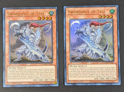 Yugioh TCG - 2x Swordsoul of Taia - MAMA-EN035 - 1st Edition Ultra Rare - 2022 - Image 1